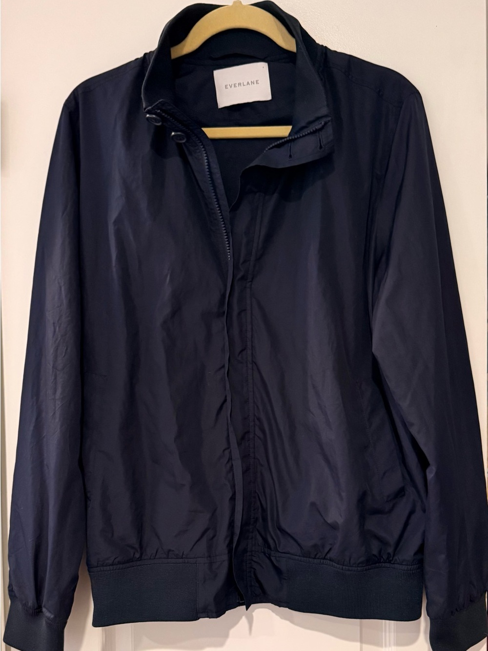 Everlane Women’s Navy Lightweight Bomber Jacket Size Small